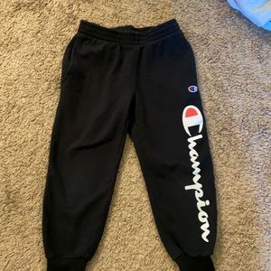 Black champion joggers